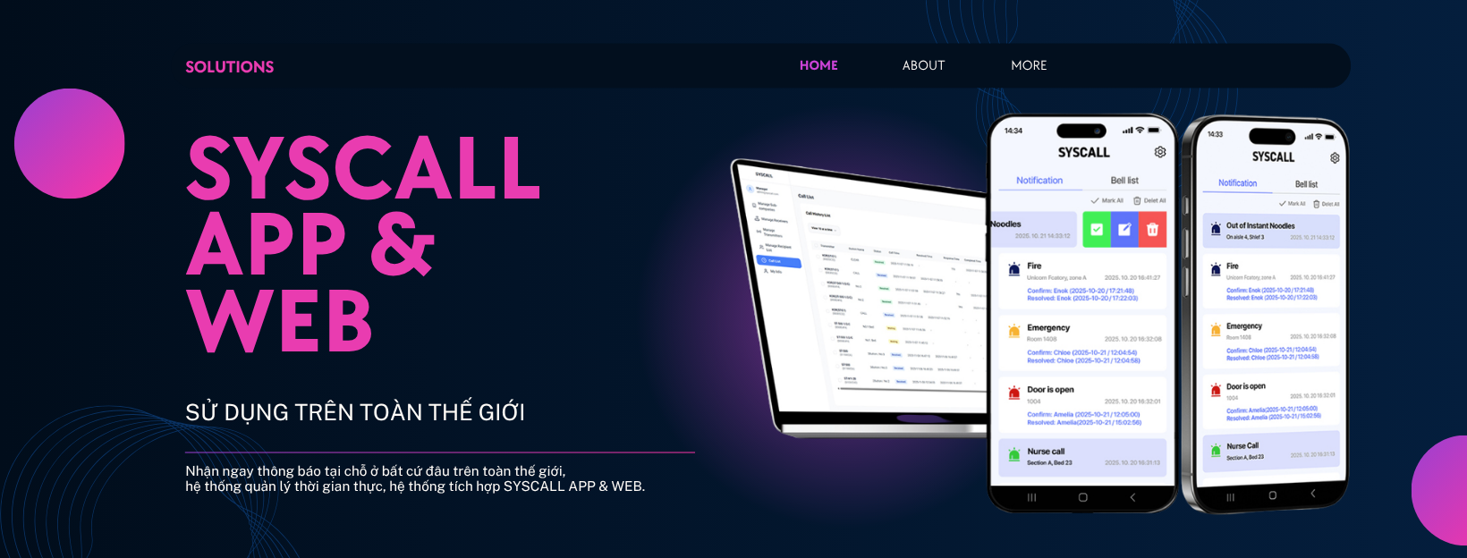 Syscall App và Web